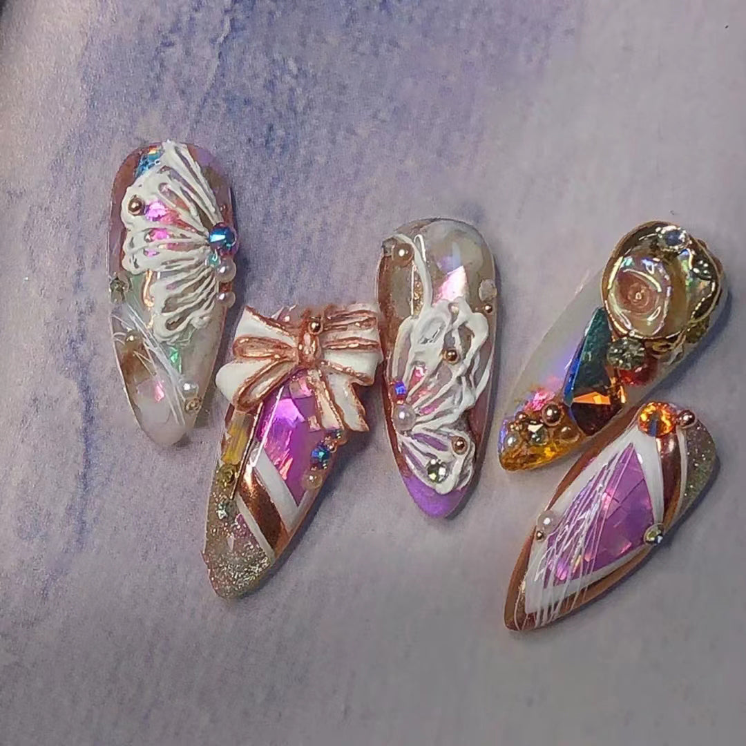 5 Stars Bonus-K9 Rhinestones(Free over $200), 6 Stars Bonus-Designer Press on Nails(Free over $360)