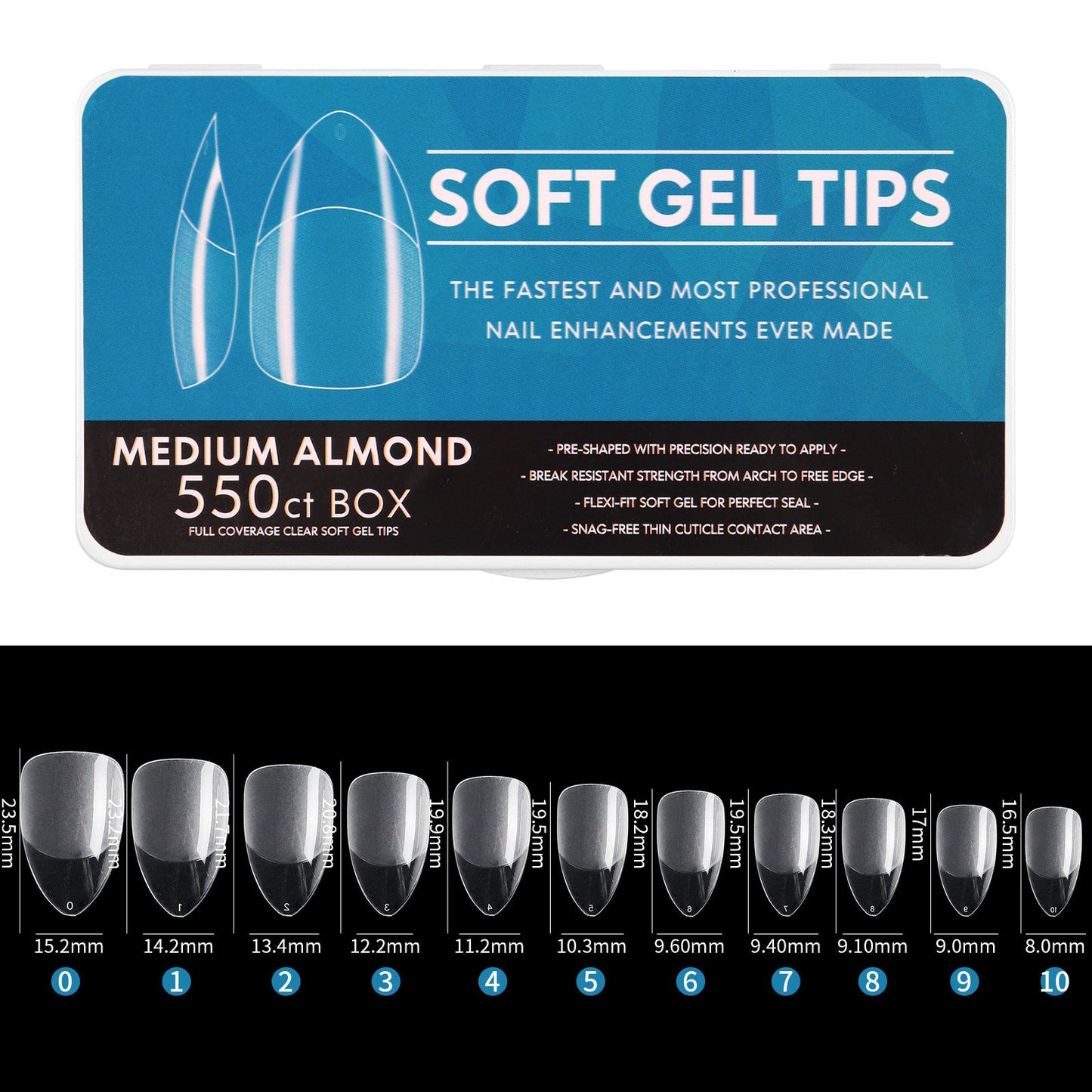550 pcs Full Nail Tips