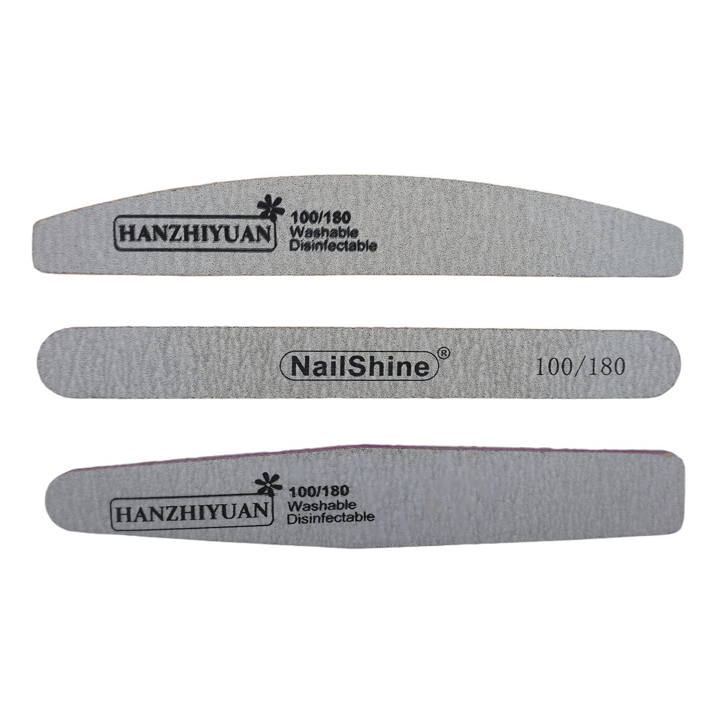 3pcs Rough Nail File 100/180 Grit Heavy Duty Nail Files for Acrylic/ Natural Nails