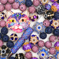 Beaded Pen-Disco Cat