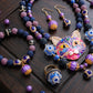 Beaded Pen-Disco Cat