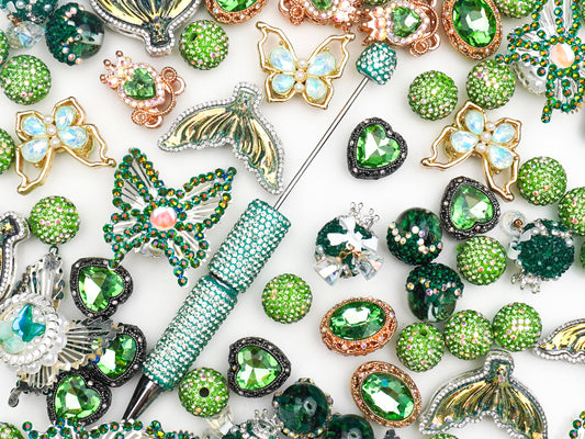 Secret Mix-Beaded Pen-Lush and Verdant
