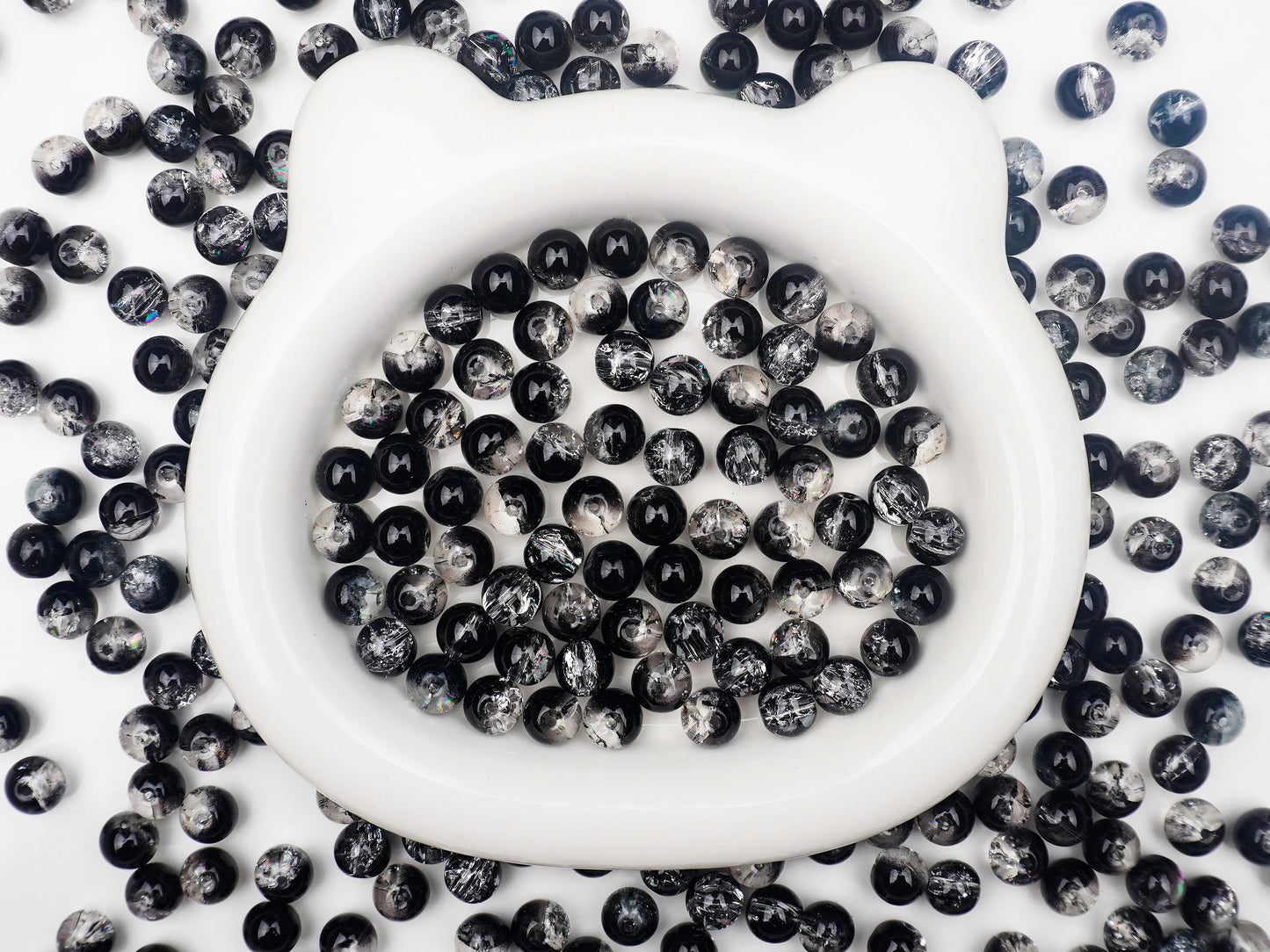 Smoke Drama Gradient Cracking Beads