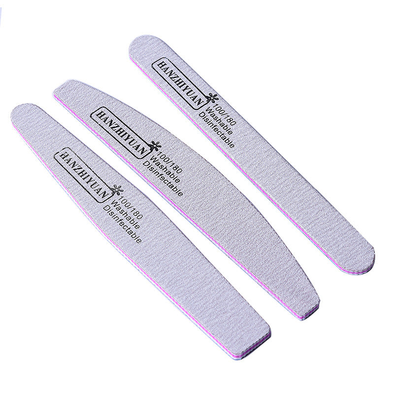 3pcs Rough Nail File 100/180 Grit Heavy Duty Nail Files for Acrylic/ Natural Nails