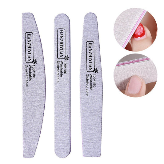 3pcs Rough Nail File 100/180 Grit Heavy Duty Nail Files for Acrylic/ Natural Nails