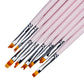 8 Pcs Nail Brush Pen Premium , Gradient UV Gel Flower Drawing Pen