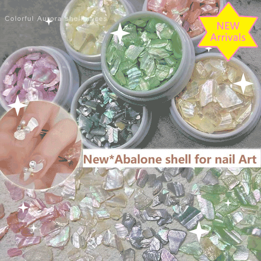 Abalone shell decoration for nail design