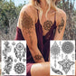 White/Black Lace Temporary Tattoos (5 Large Sheets)