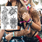 White/Black Lace Temporary Tattoos (5 Large Sheets)