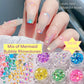 Mermaid Bubble Flat back Rhinestones