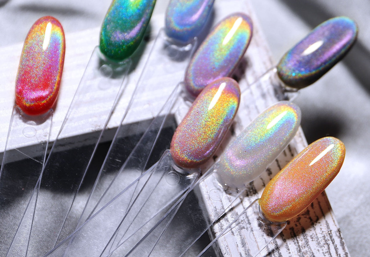 Rainbow Magnetic Cat Eye UV Gel+Magnet Stick